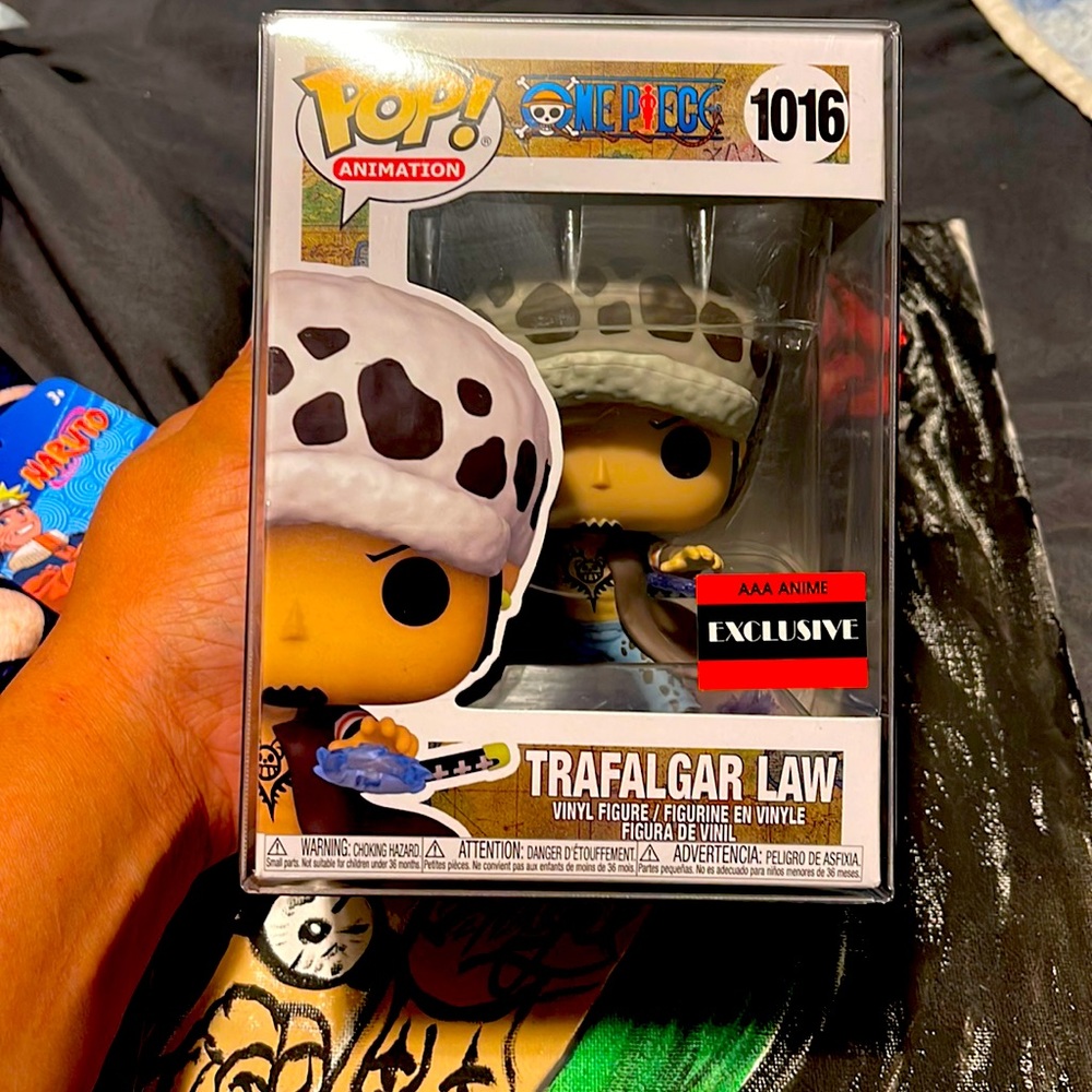 Trafalgar D. Law funko with cover